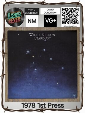 WILLIE NELSON•Stardust•1978 US Stereo (#JC 35305) CBS 1st Press